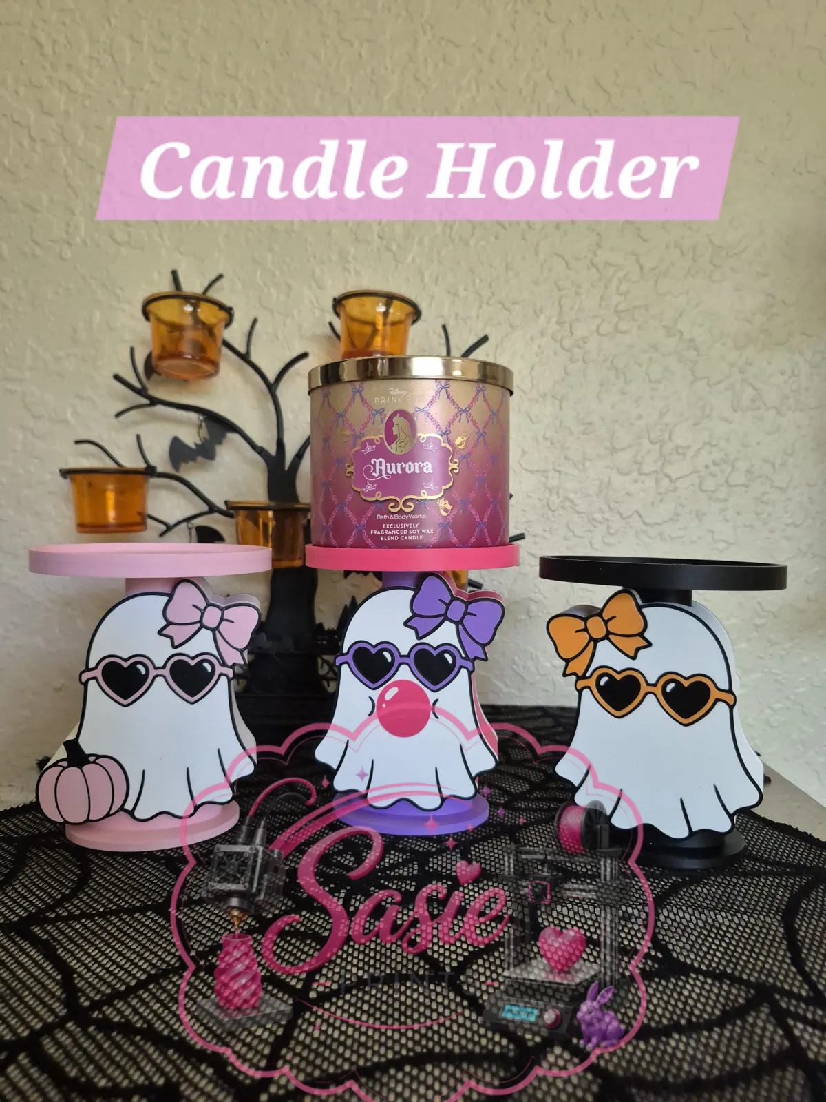 Cute Ghost Candle Holders or Plant Stand, photo 3 of 4 - Cute Ghost Candle Holders or Plant Stand Garden & Outdoor