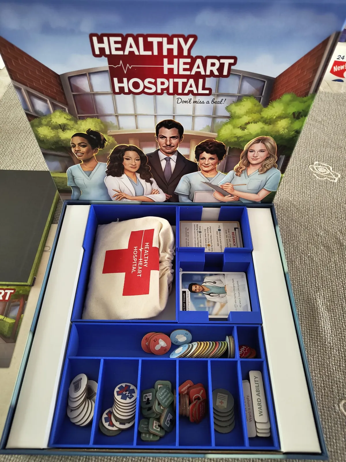 Healthy heart hospital boardgame insert organizer, photo 3 of 4 - Healthy heart hospital boardgame insert organizer Board Games & Tabletop