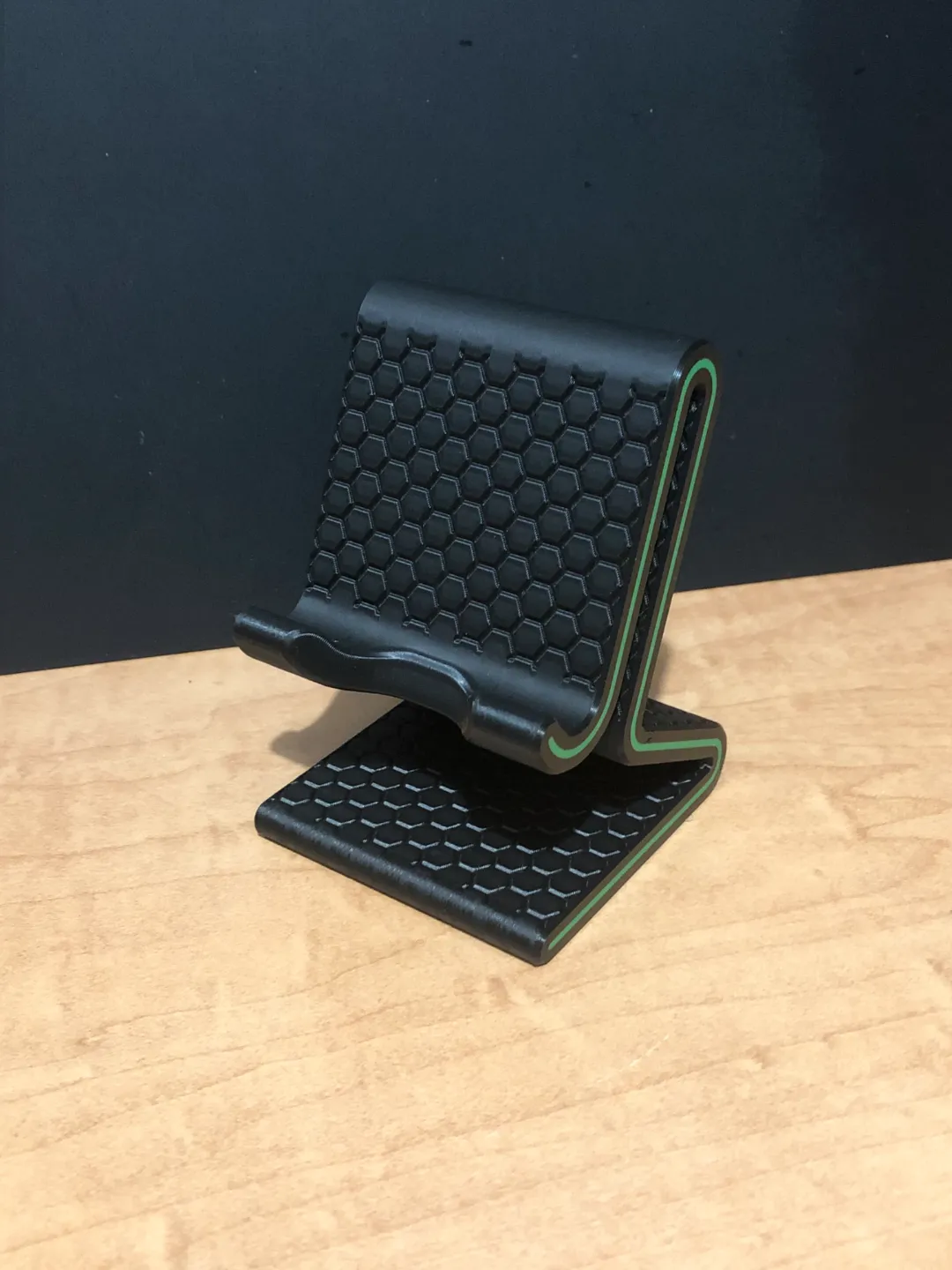 Raised Hexagon Phone Holder with Charging Slot