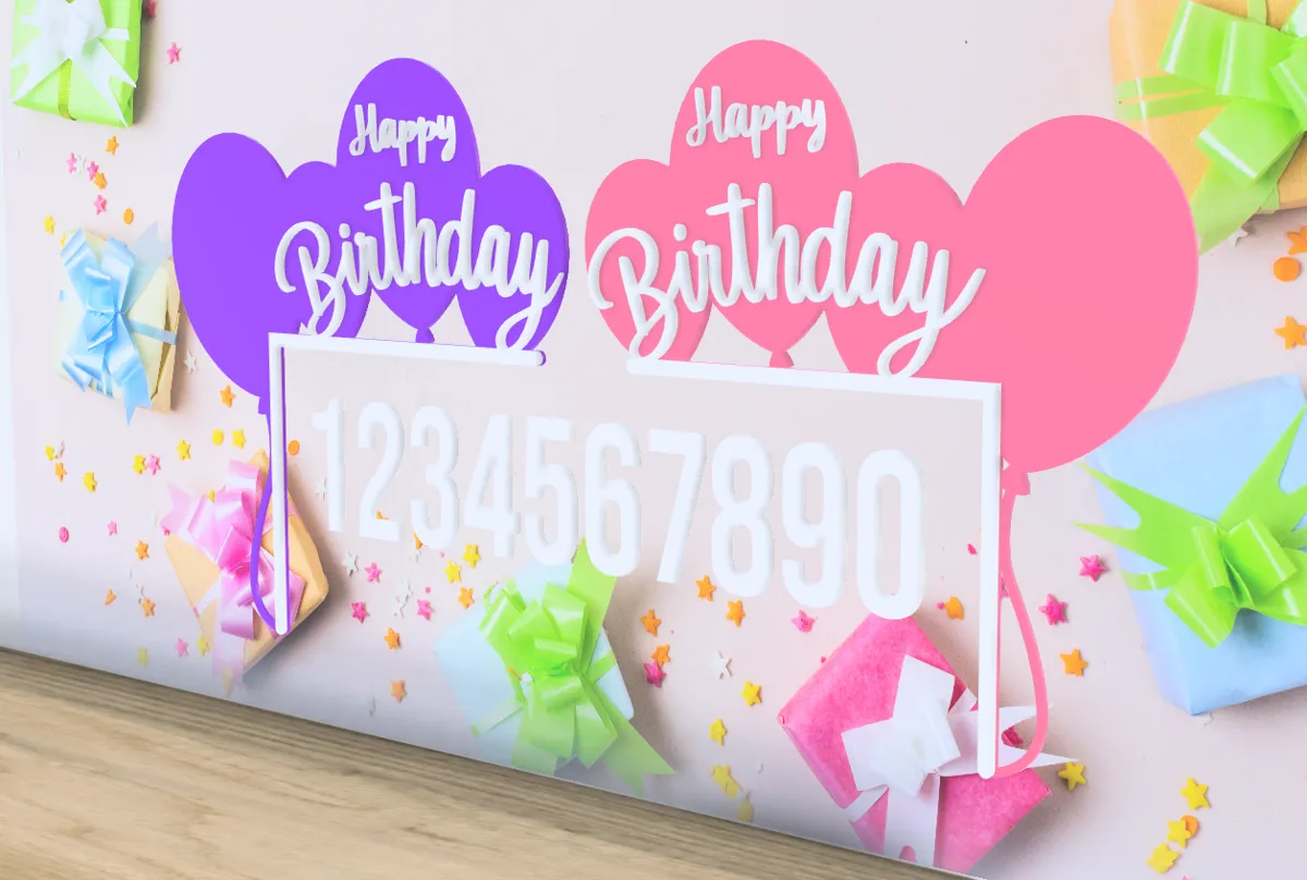 Happy Birthday Door Corner Decoration, photo 2 of 3 - Happy Birthday Door Corner Decoration Household