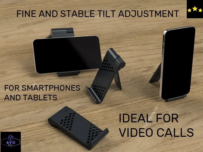 Adjustable Tilt Smartphone and Tablet Stand - Office, in stock in India
