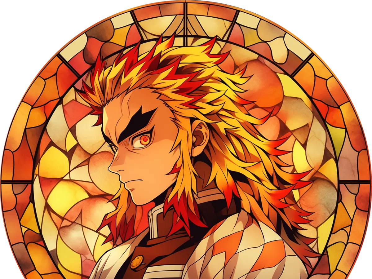 Stained Glass Rengoku - Photo Art & Lithophanes, in stock in India