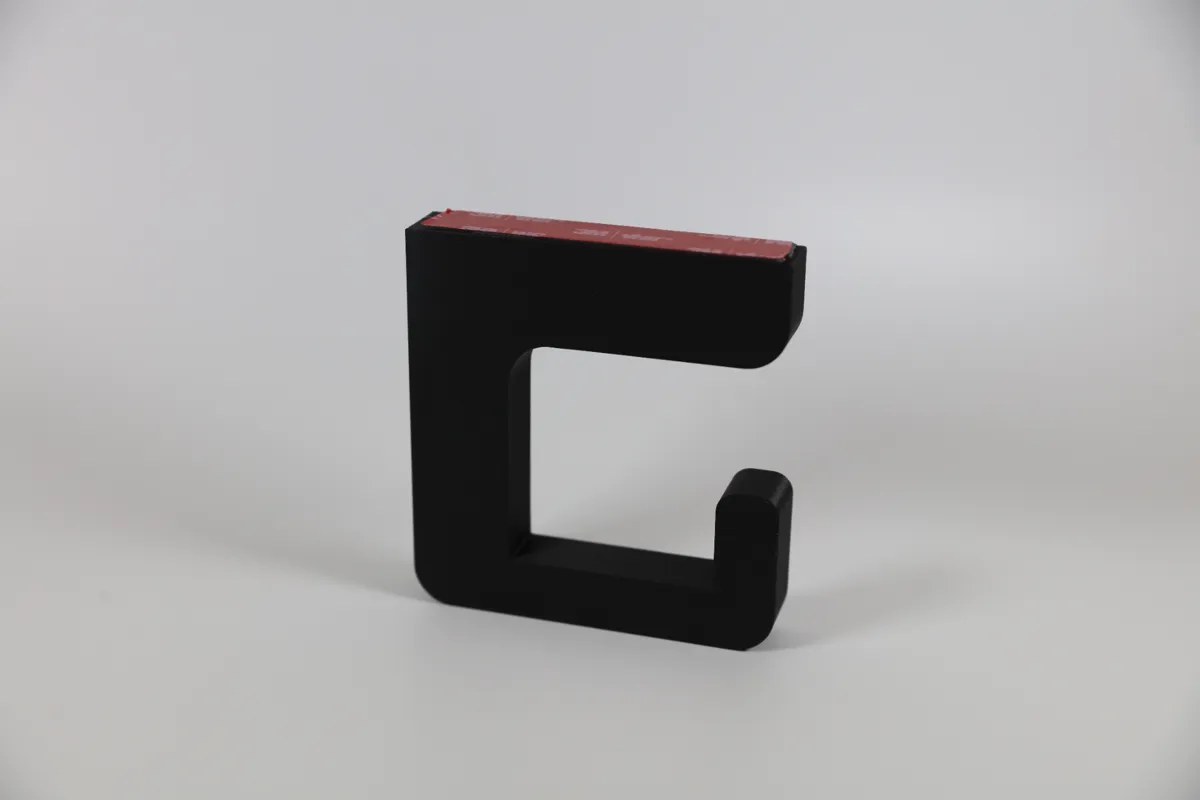 Under Desk Headphone Holder - Adhesive Tape Mount - Under-desk & Clamp Hooks, in stock