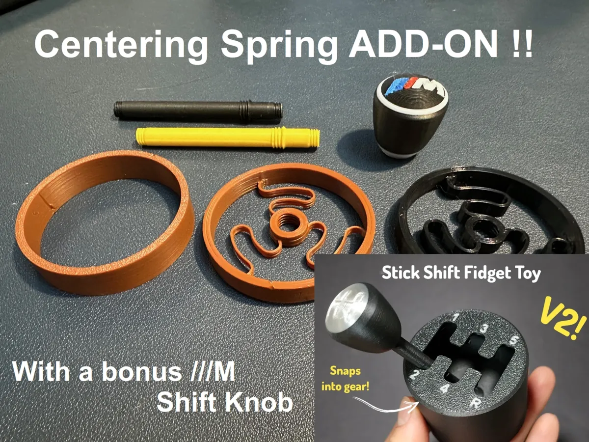 Centering spring addon (StickShift Fidget Toy V2) - Fidget & Sensory Toys, in stock in India