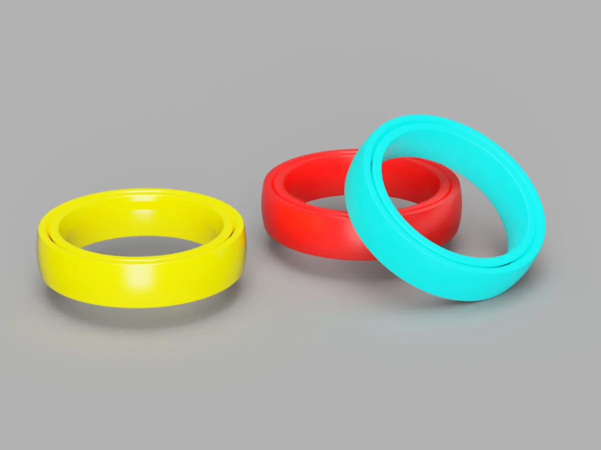 Minimalist Spinner Ring - Smooth & Simple Fidget