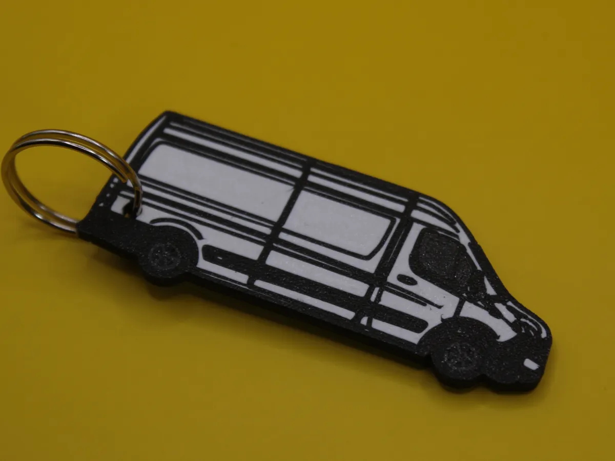 Car keychain Renault master van - 2D Art, in stock in India