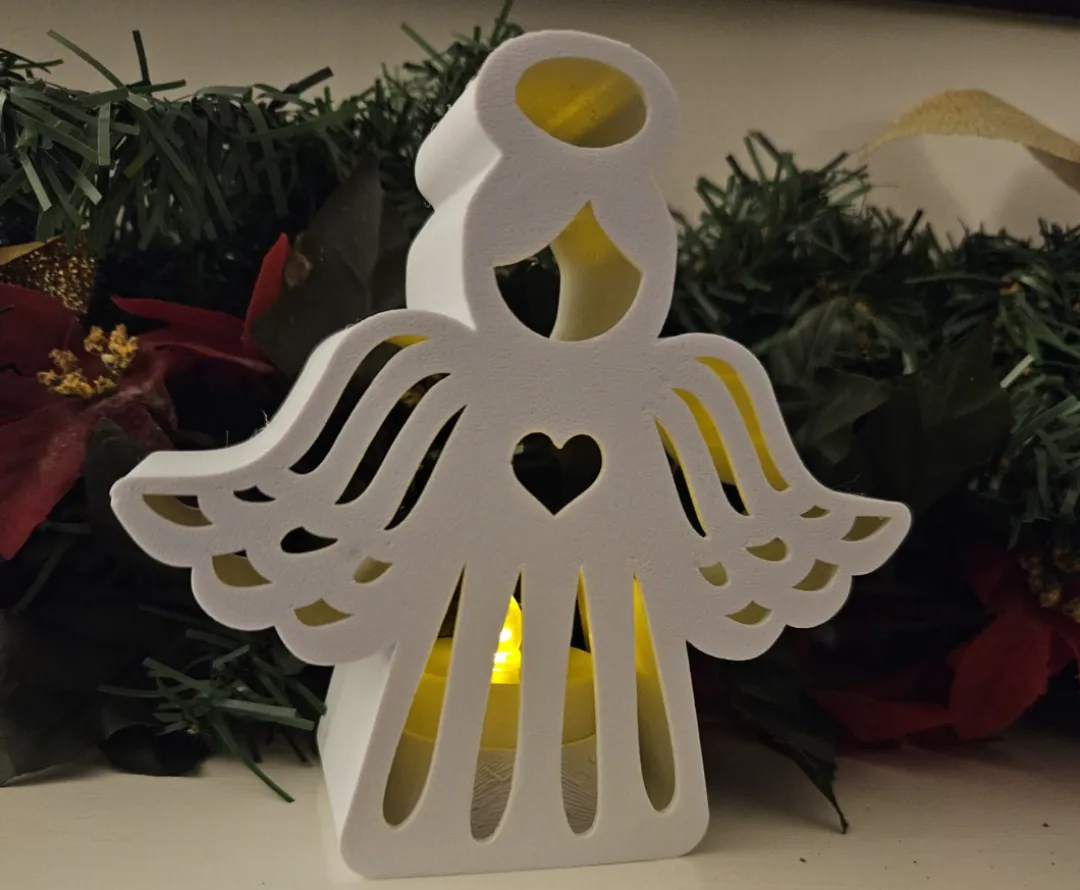 Angel tealight holder