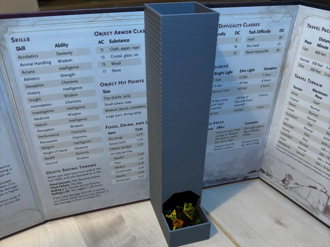 Dicetower for DM screen - Board Games, in stock in India