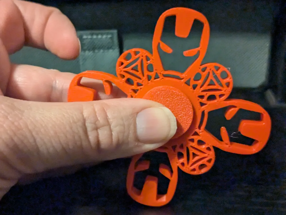 Ironman Inspired Fidget Spinner- no ball bearings, photo 2 of 3 - Ironman Inspired Fidget Spinner- no ball bearings Fidget & Sensory Toys
