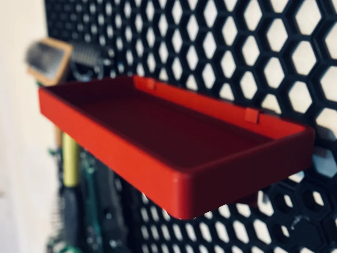 Honeycomb storage wall shelf / tray