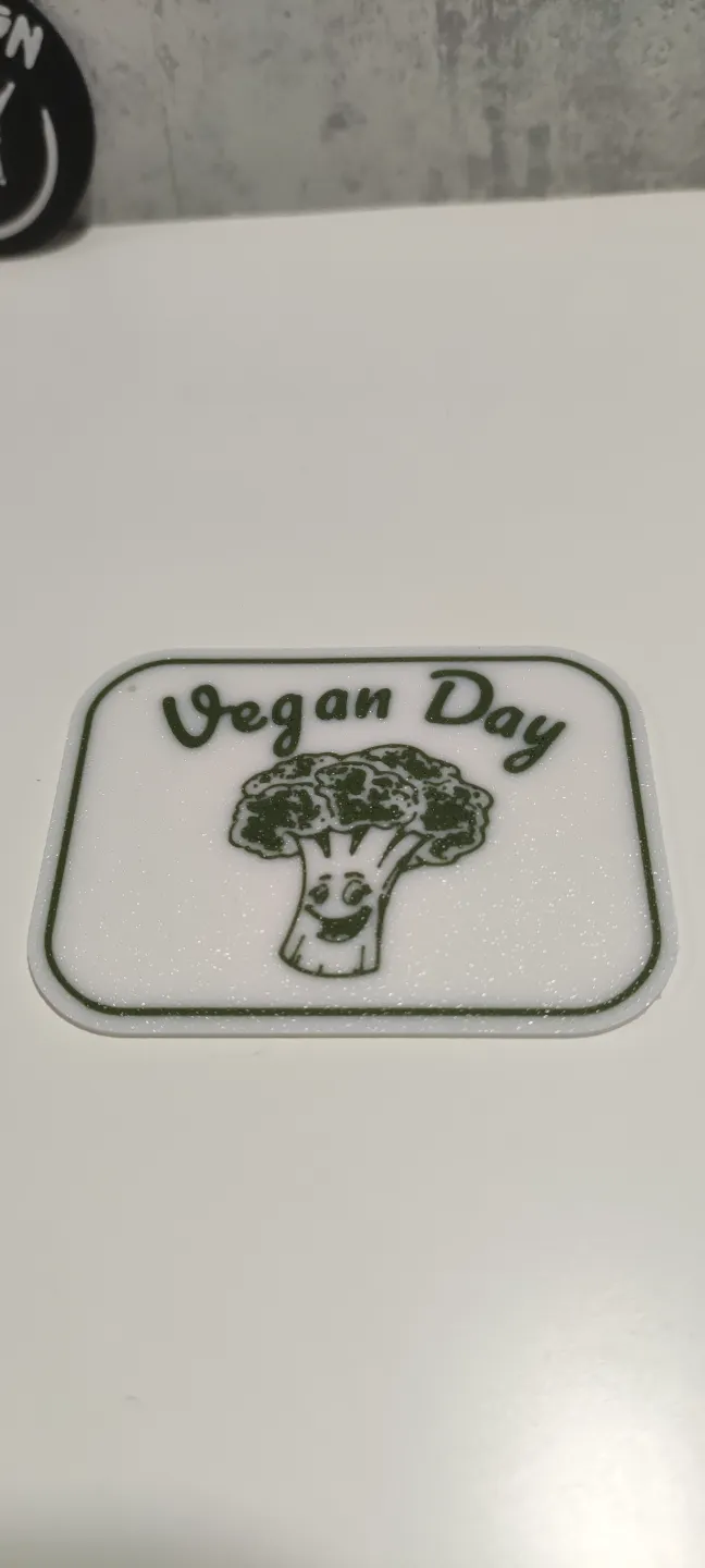 Key nugget , Vegetarian day tag, photo 3 of 3 - Key nugget , Vegetarian day tag Keychains