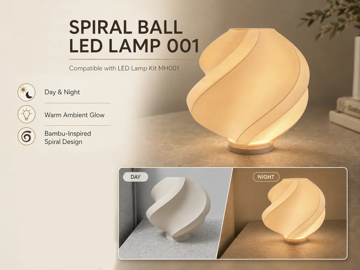 Spiral Ball LED Lamp 001