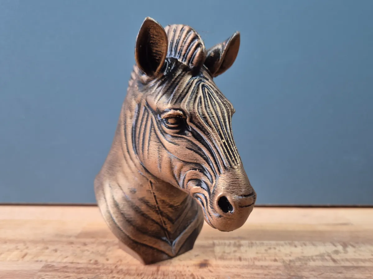 Zebra Bust Model