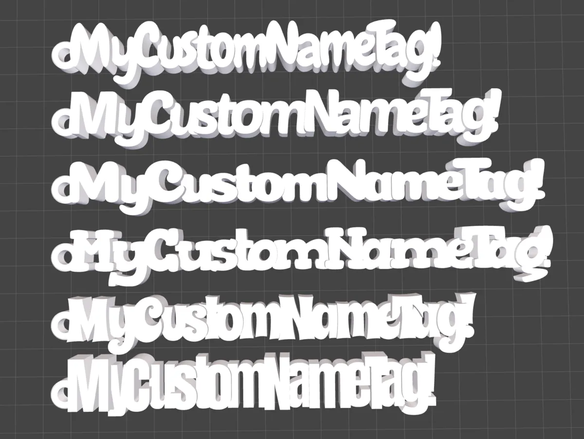 Keyring Tag, custom text, auto letter spacing, photo 3 of 4 - Keyring Tag, custom text, auto letter spacing Keychains