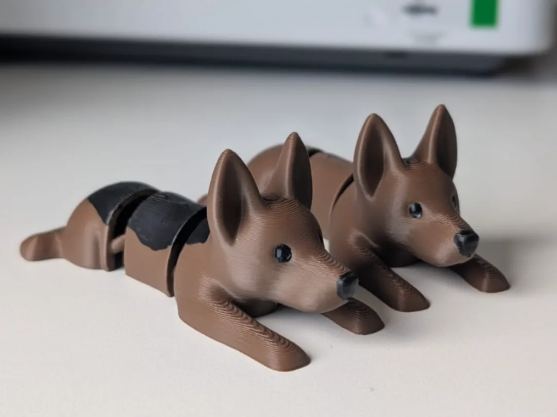 Mini German Shepherd Dog - Articulated Animal
