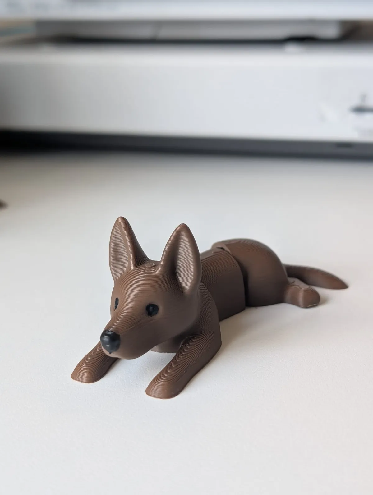 Mini German Shepherd Dog - Articulated Animal, photo 4 of 4 - Mini German Shepherd Dog - Articulated Animal Fidget & Sensory Toys