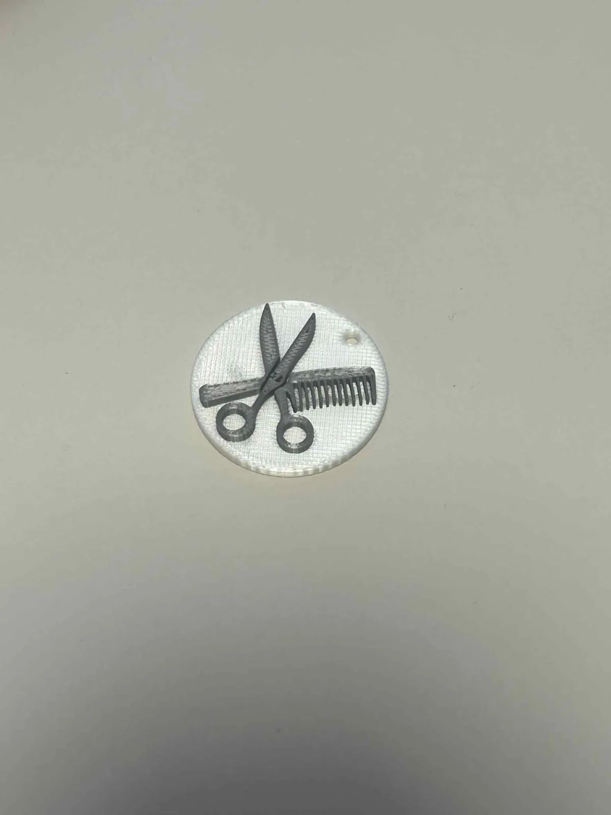 Hairdresser NFC tag, photo 4 of 4 - Hairdresser NFC tag Keychains