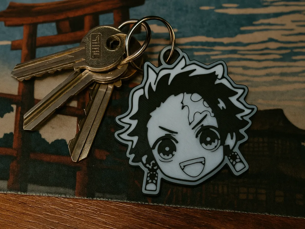 Tanjiro Kamado keychain, Demon Slayer