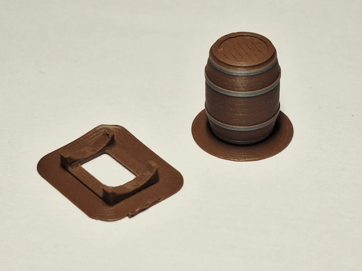 H0 1:87 wooden barrel / beer barrel multicolor, photo 3 of 4 - H0 1:87 wooden barrel / beer barrel multicolor Kitchen & Dining