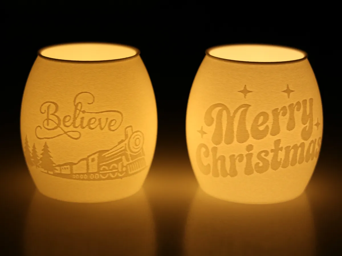 Polar Express - Christmas Lithophane lamp