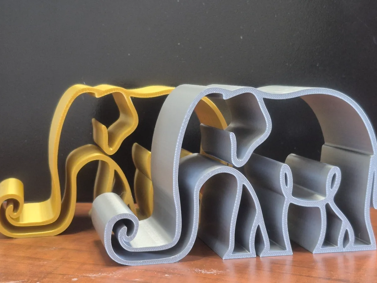 Elephant Silhouette Phone Stand