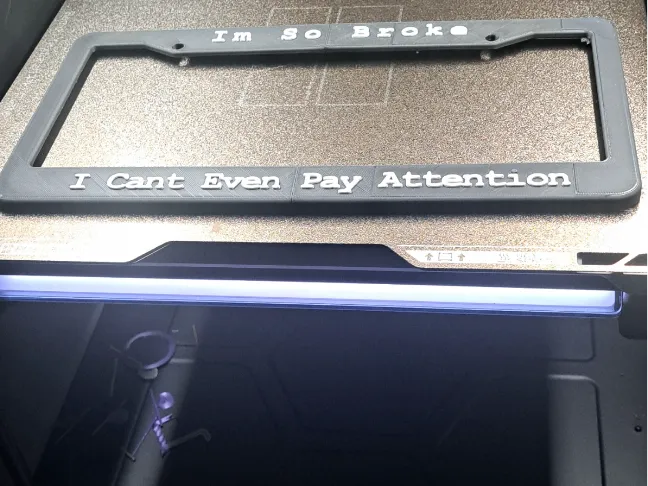 license plate frame