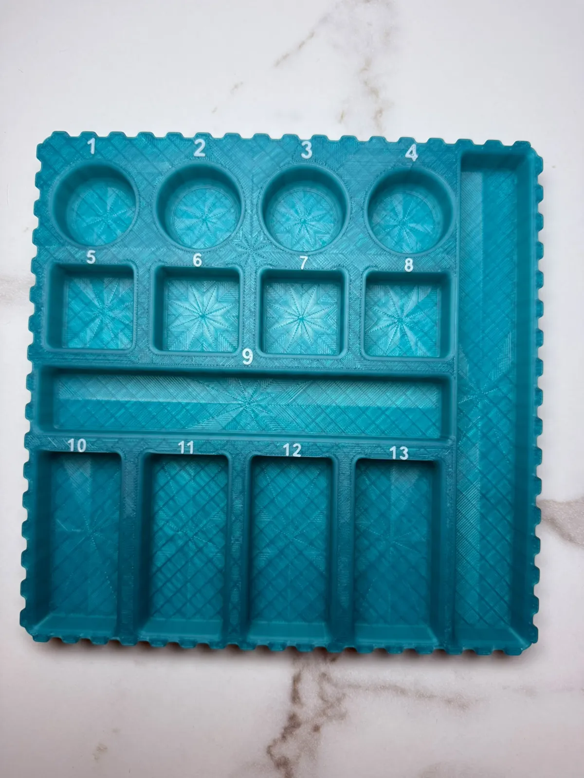 14-Compartment Workshop-Parts Organizer 180×180 mm, photo 3 of 4 - 14-Compartment Workshop-Parts Organizer 180×180 mm Tools & Workshop