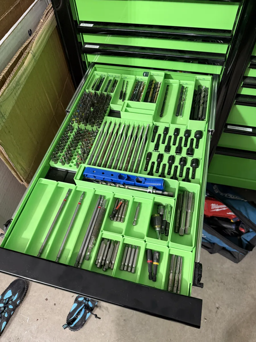 Gridfinity Spade Bit Tray, photo 3 of 4 - Gridfinity Spade Bit Tray Garden & Outdoor