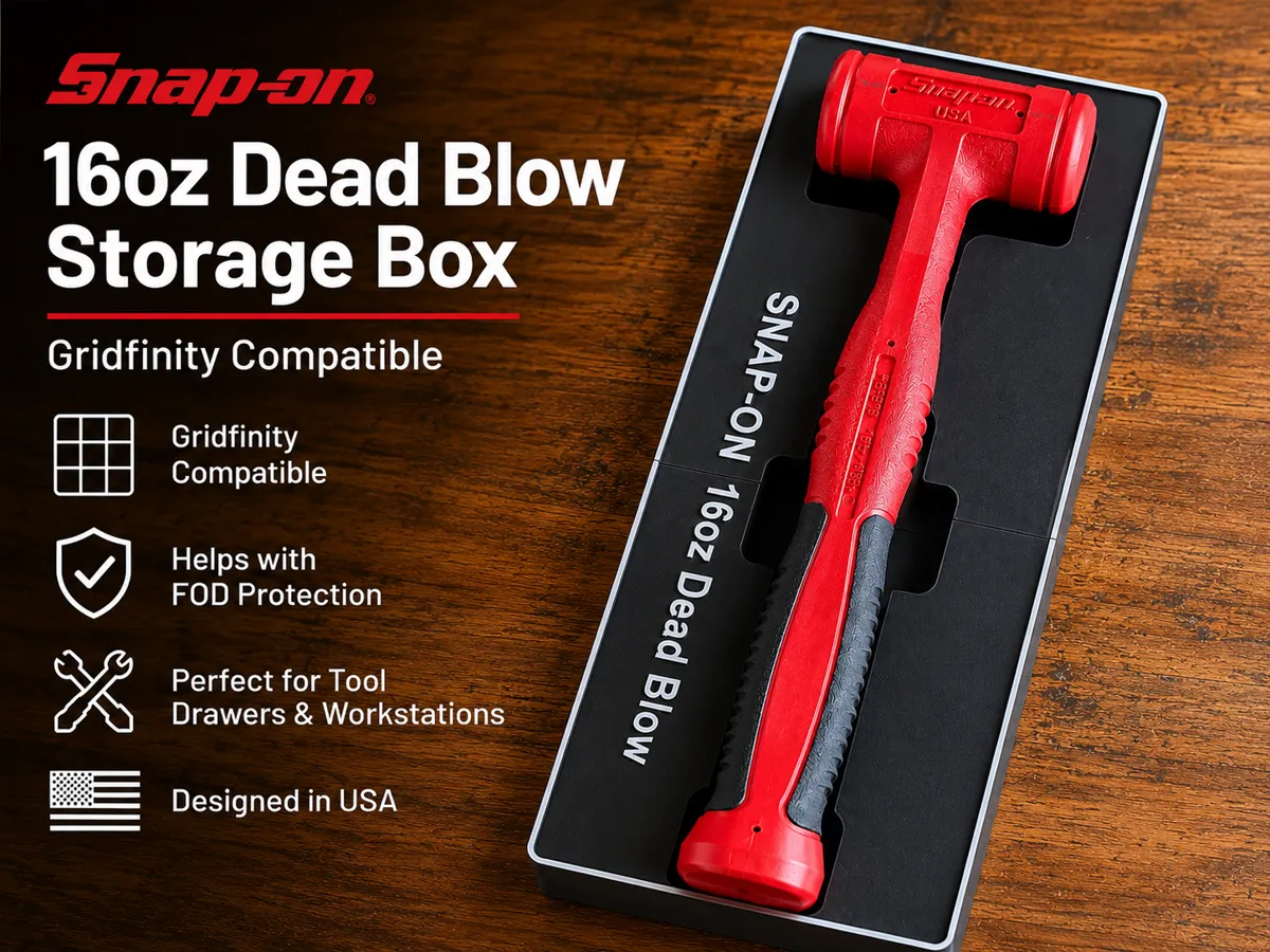 Gridfinity Snap-on 16oz Dead Blow Hammer Holder - Organizers, in stock in India