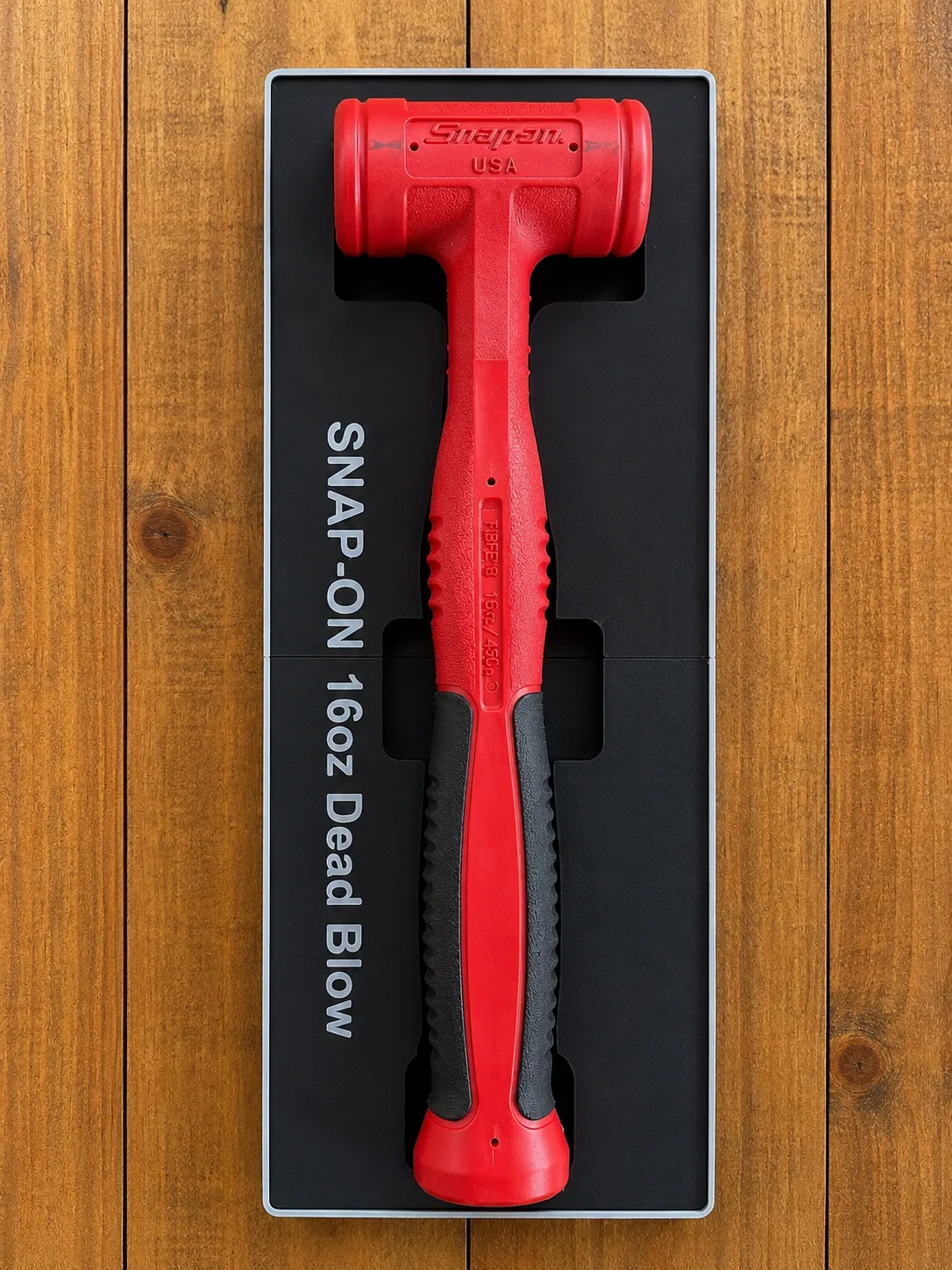 Gridfinity Snap-on 16oz Dead Blow Hammer Holder, photo 2 of 4 - Gridfinity Snap-on 16oz Dead Blow Hammer Holder Tools