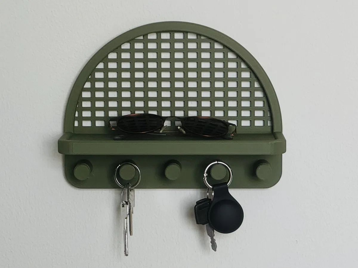 Arched Grid Entryway Organizer & Key Holder, photo 2 of 4 - Arched Grid Entryway Organizer & Key Holder Storage & Organisation