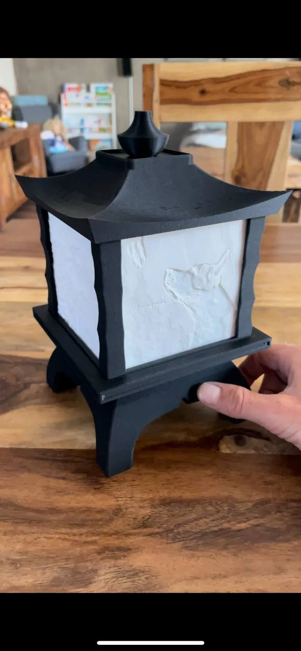 Litophane Lamp Asia Syle
