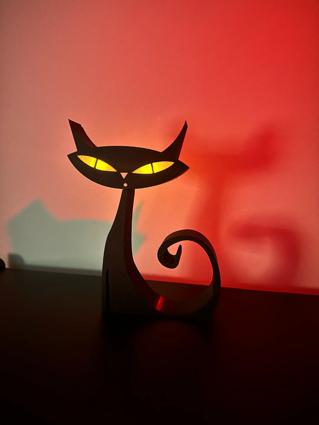 Atomic Cat from Hell Lamp Halloween, photo 2 of 3 - Table & Desk Lamps, halloween 2023