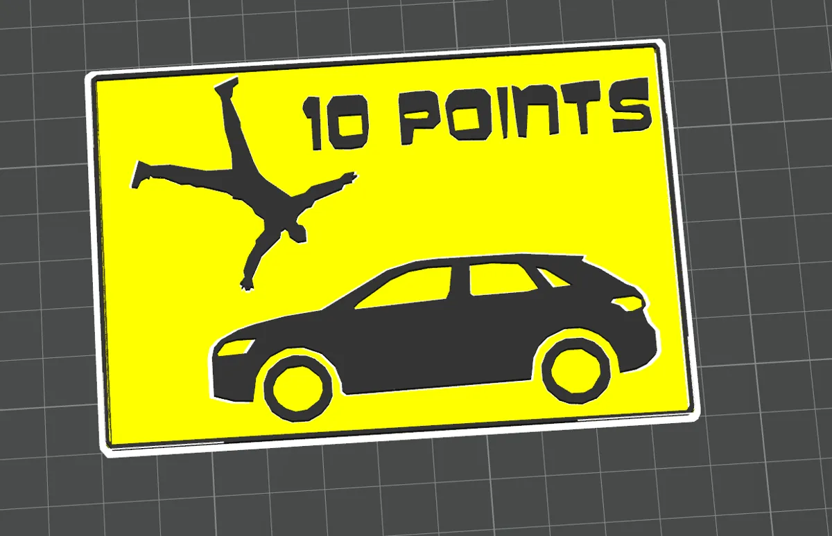 10 Point Pedestrian sign, photo 3 of 3 - 10 Point Pedestrian sign Art