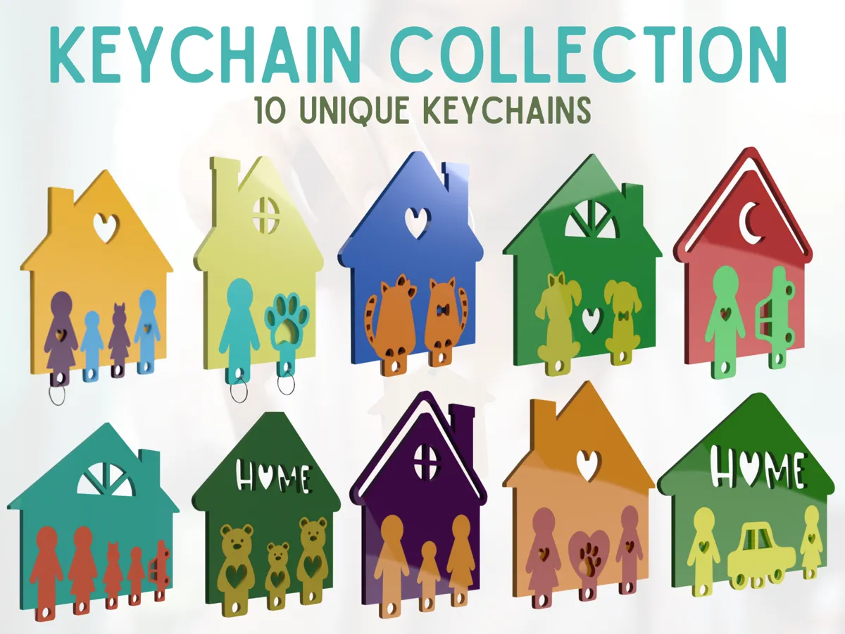 House Keychain Panel Set - Key Organisers & Key Smiths, in stock in India