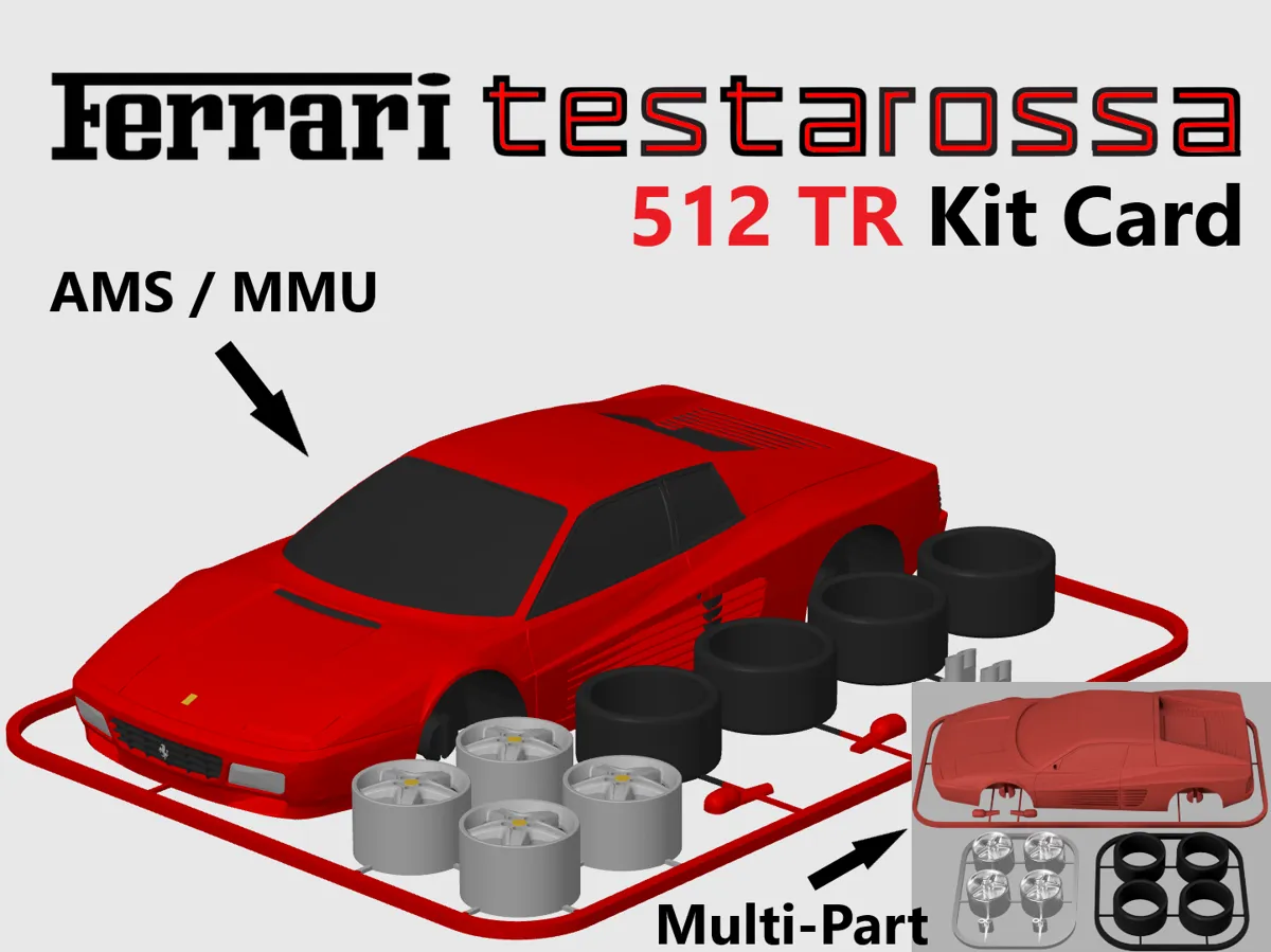 Ferrari Testarossa Kit Card - Vehicles, in stock in India