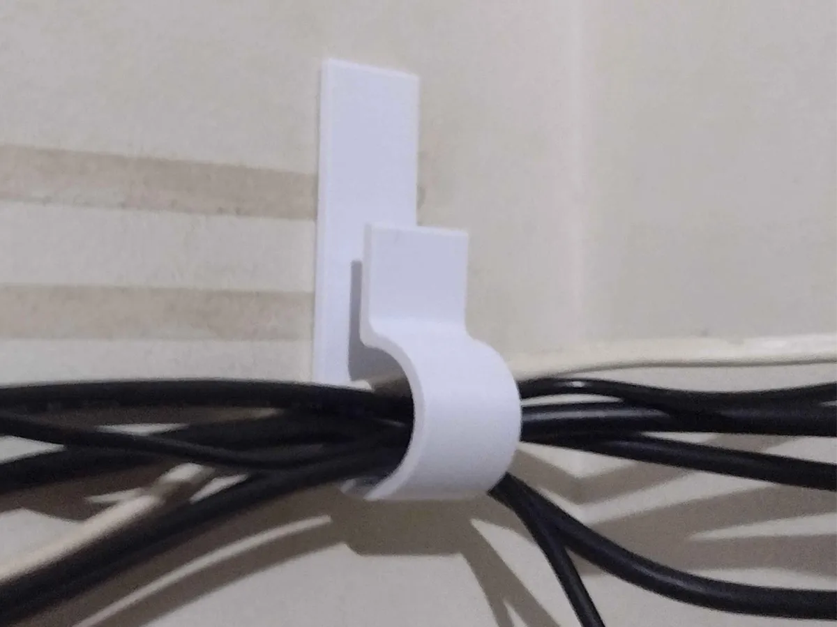 Cable wall clip (no holes) - Wall & Skirting Cable Clips, in stock in India