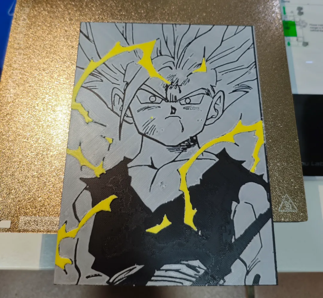 cuadro / mural Gohan SS2 3 colores - Photo Art & Lithophanes, in stock in India