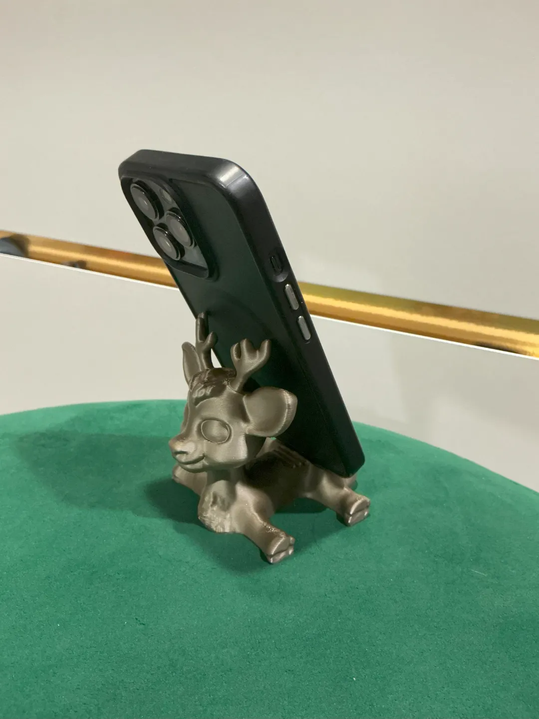 Cute Reindeer Phone Stand, photo 2 of 4 - Cute Reindeer Phone Stand Mobile & Device Accessories