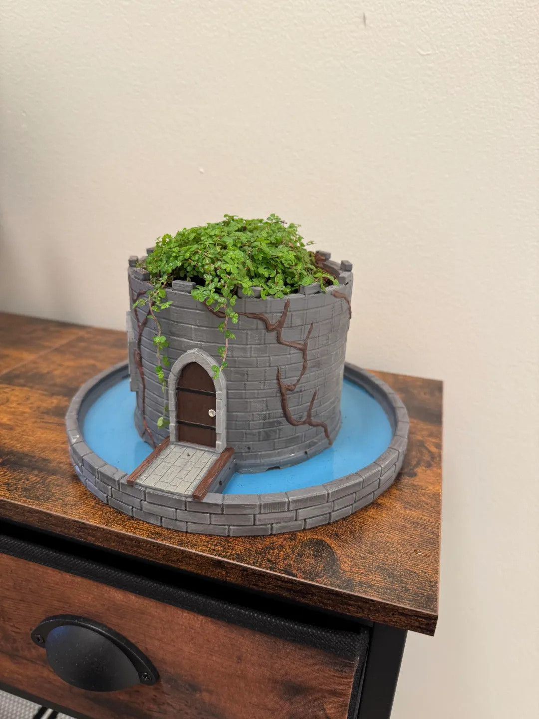 Castle Planter with Self Watering Moat, photo 2 of 4 - Castle Planter with Self Watering Moat Garden & Outdoor