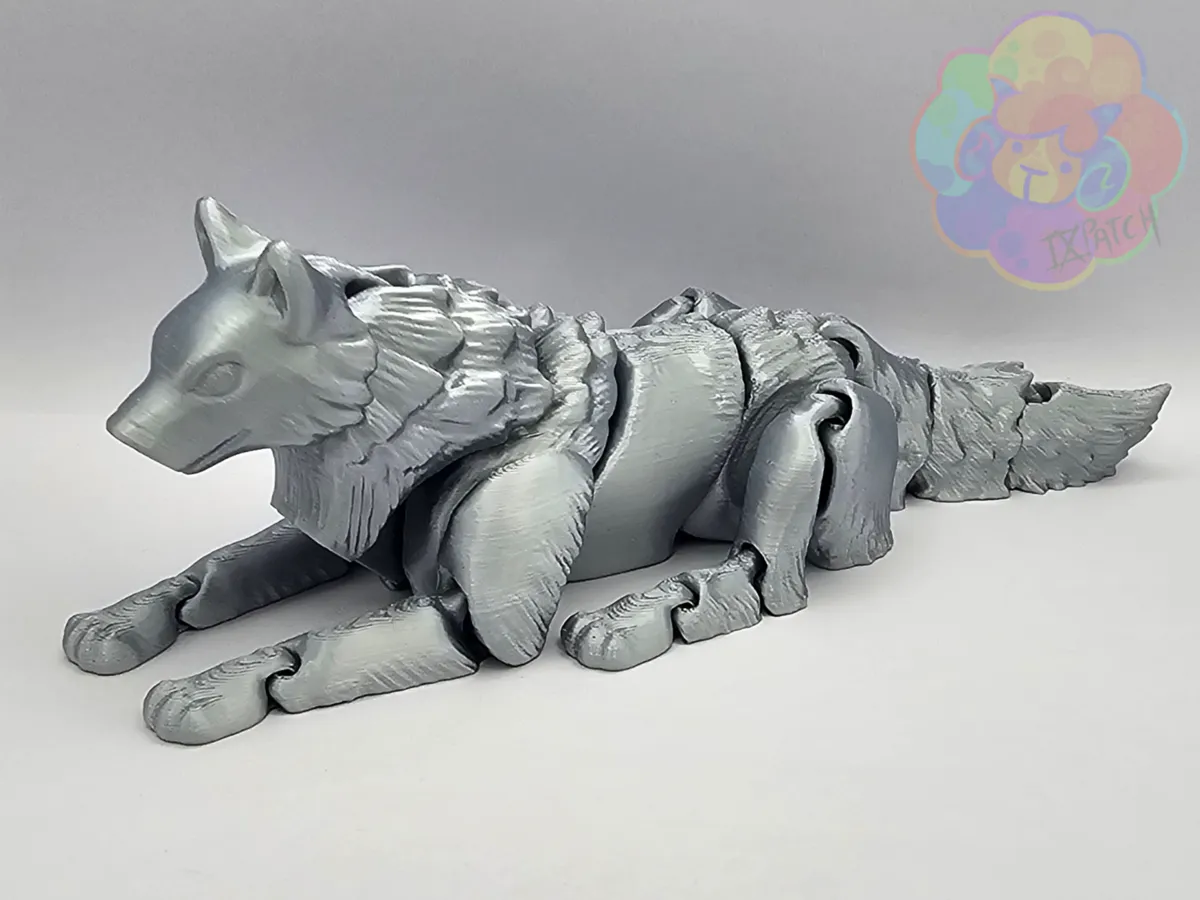 Floppy Wolf - Flexi Articulated Animal