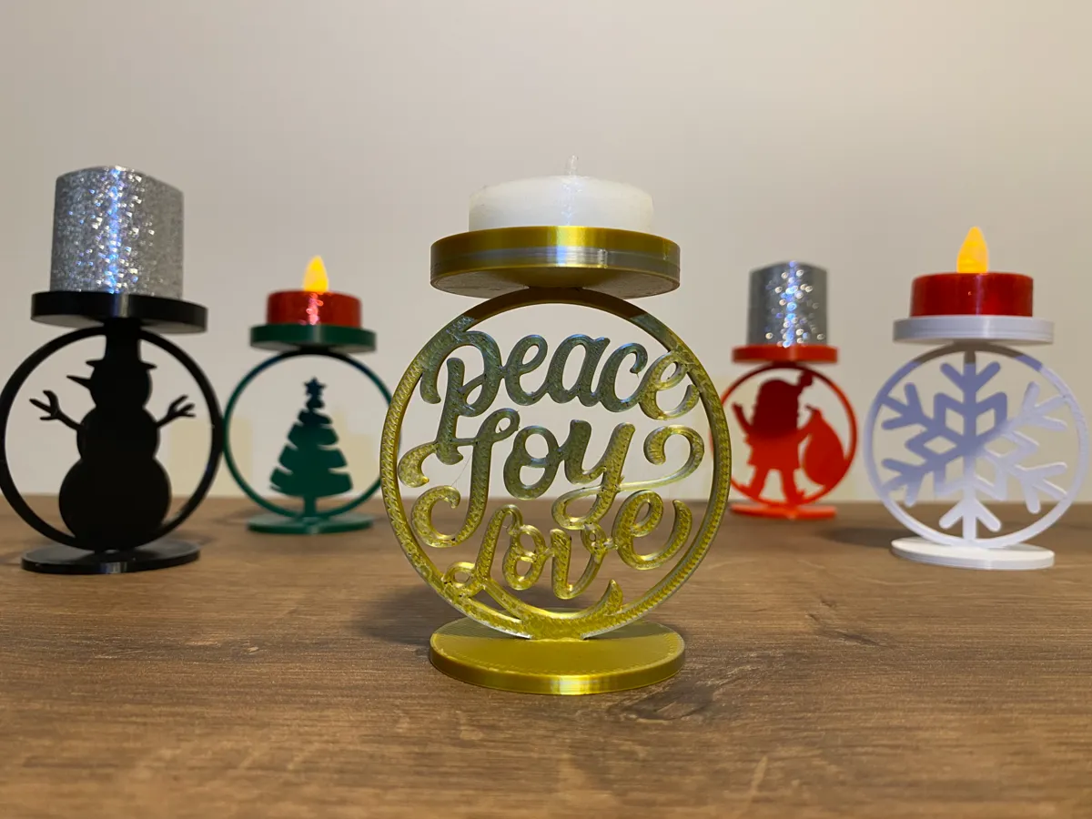 Christmas Candle Holders