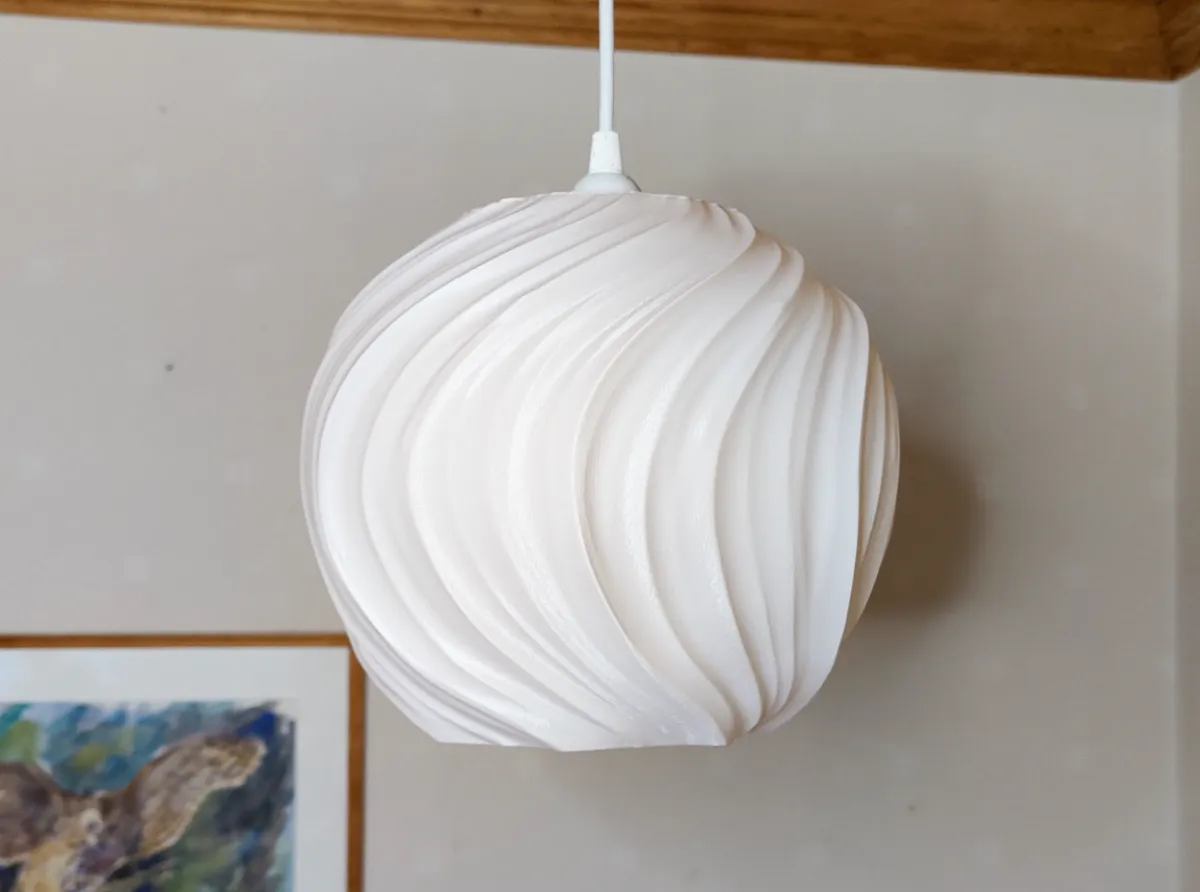 Swirl Pendant Lamp Shade E27 Vase mode - Decor, in stock in India