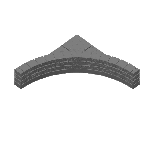 Curved Concave Tile Set w/Low-Wall | Cut Stone | Openlock 25mm, photo 2 of 4 - Curved Concave Tile Set w/Low-Wall | Cut Stone | Openlock 25mm Miniatures