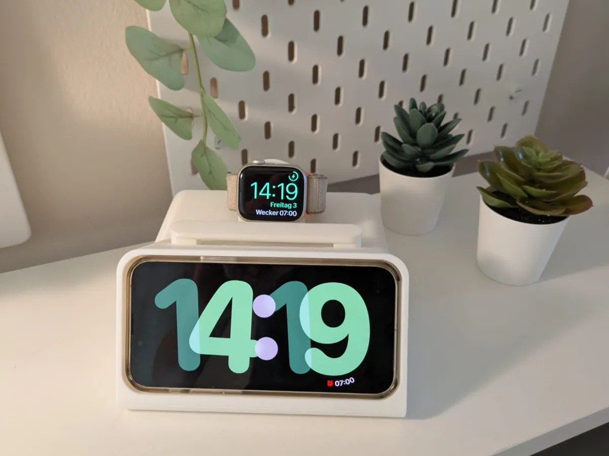 iPhone 13 Mini Standby Dock with Watch Charger - Watch & Phone Charging Stands, in stock in India