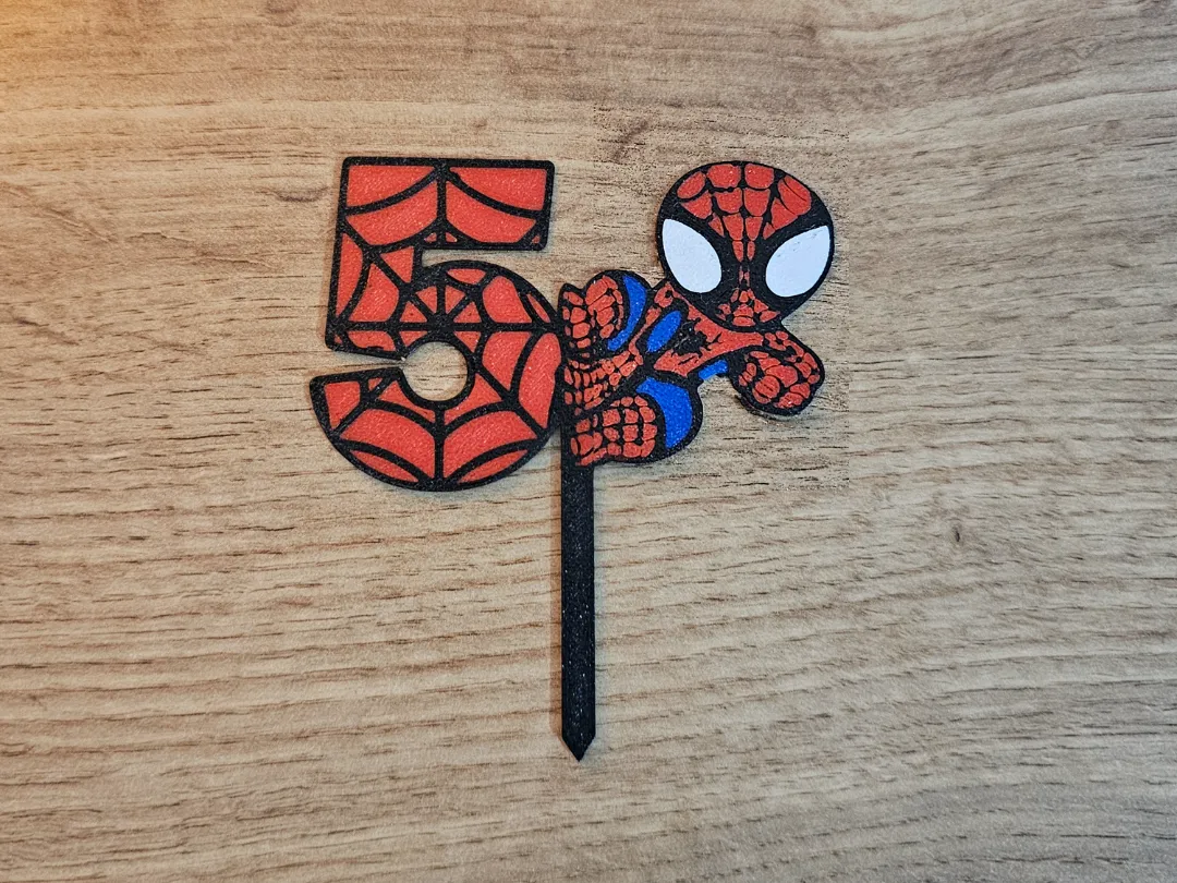 Spiderman 5 birthday cake topper - Decor, in stock in India