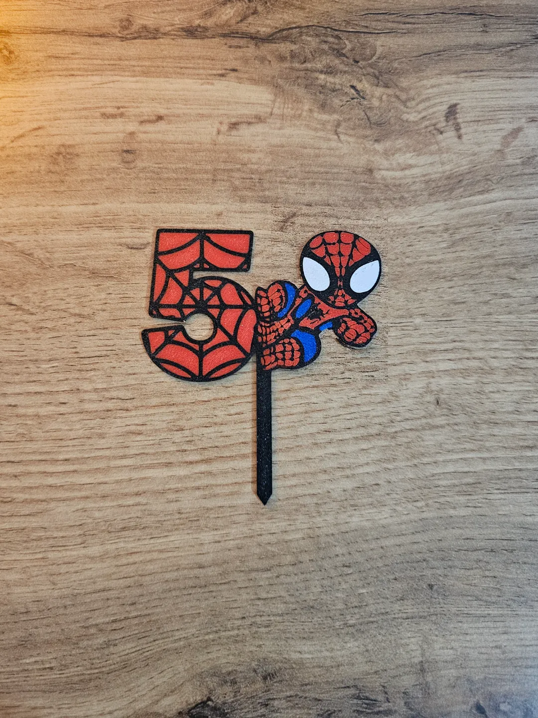 Spiderman 5 birthday cake topper, photo 2 of 3 - Spiderman 5 birthday cake topper Household