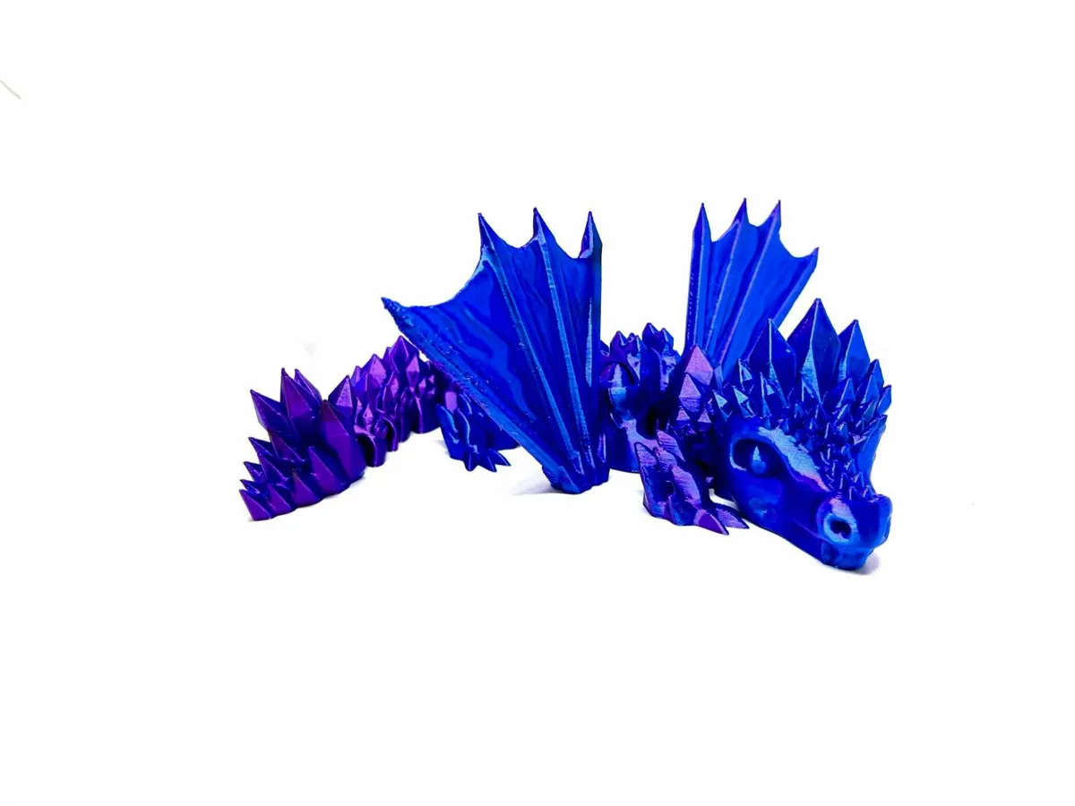 Crystalline Dragon winged and wingless - A1 mini!, photo 3 of 4 - Crystalline Dragon winged and wingless - A1 mini! Figurines & Collectibles