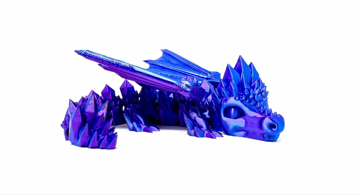 Crystalline Dragon winged and wingless - A1 mini!, photo 4 of 4 - Crystalline Dragon winged and wingless - A1 mini! Figurines & Collectibles