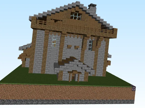 mine craft house